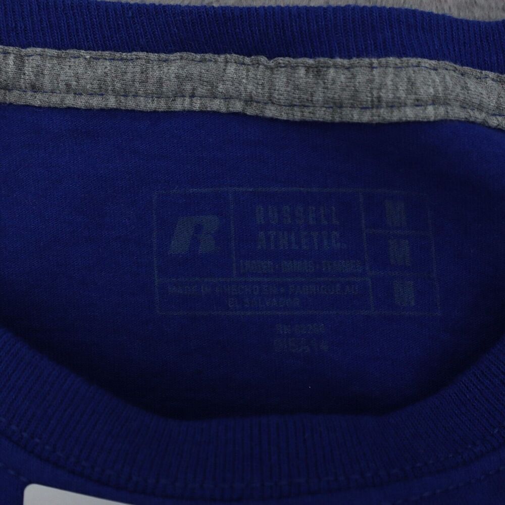 Russell Athletic Shirt Womens M Blue Long Sleeve Round Neck Knit Casual T Shirt - Picture 2 of 16